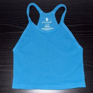 Free People Sports Bra- Lagoon Blue Ribbed
